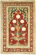 Carpet with Niche and Flower Design