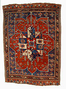 Tribal Carpet with Medallion Design