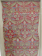 Rectangular silk fragment
