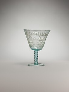 Goblet with incised designs