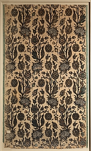 Velvet Panel with Flowering Plants