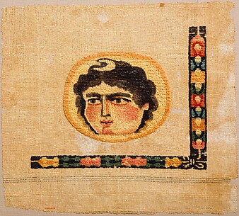 Coptic Textile Fragment with an Image of a Goddess