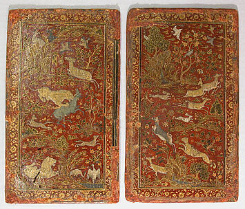 Bookbinding with Animals in a Landscape