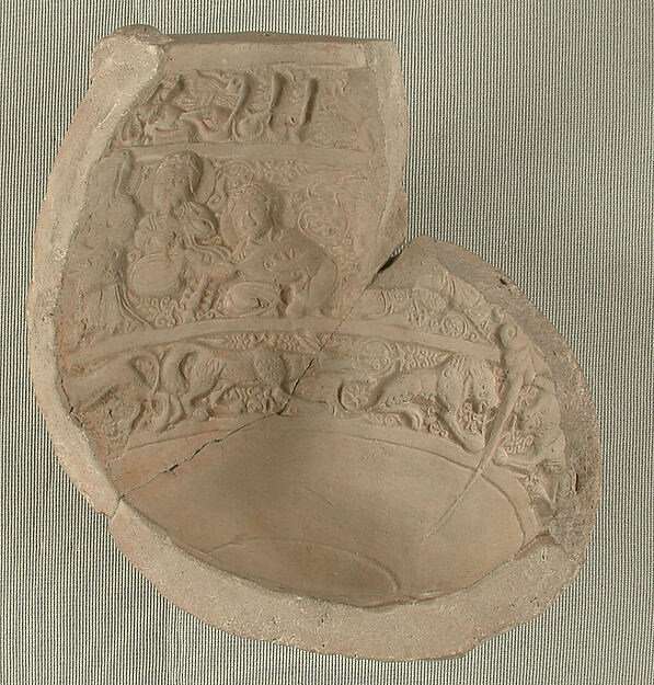 Fragment of a Mold for Making Ceramics