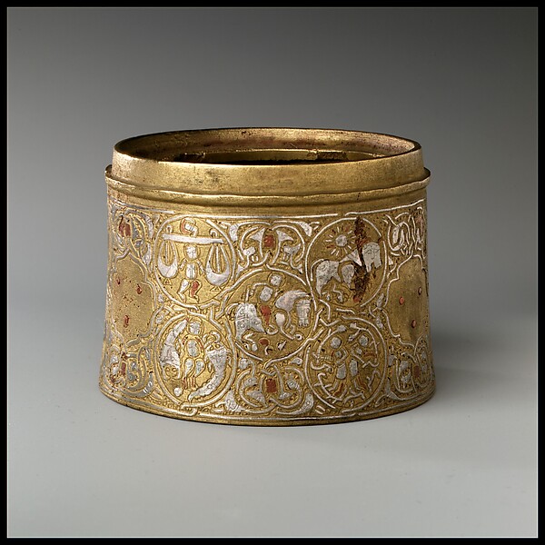 Inkwell with twelve Zodiac medallions