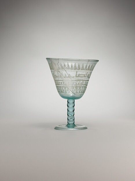 Goblet with incised designs