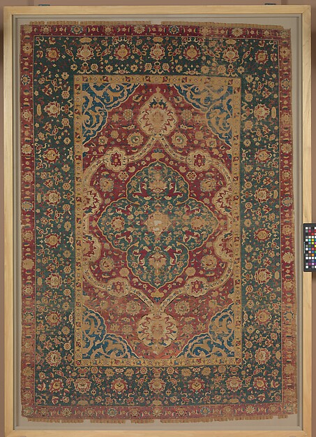 Kashan Silk Carpet
