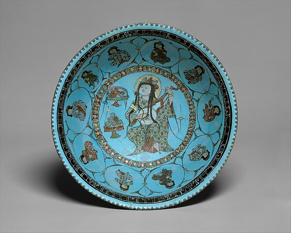 Bowl with a Lute Player