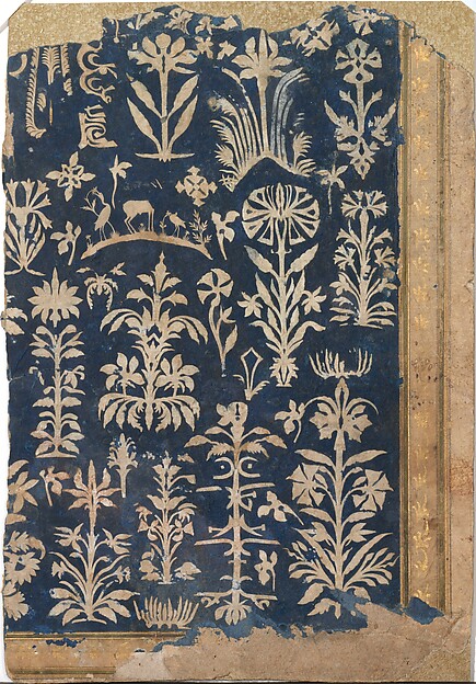 Album Page with Cut-Paper Decoration