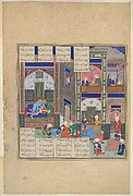 "The Assassination of Khusrau Parviz", Folio from the Shahnama (Book of Kings) of Shah Tahmasp