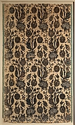 Velvet Panel with Flowering Plants