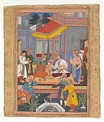 Interior of a Courtyard with Figures