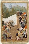 "The Battle of Shahbarghan", Folio from a Padshahnama (Chronicle of the Emperor)