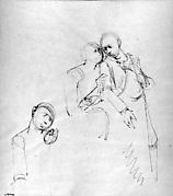 Study for The Judas Kiss: Christ and Judas