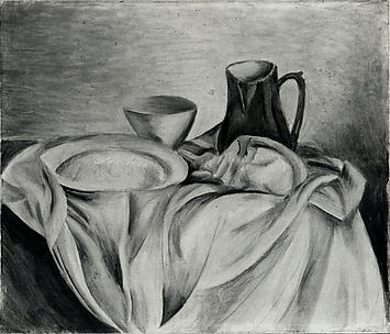 Pitcher and Dishes