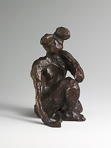 Seated Figure, Right Hand on Ground