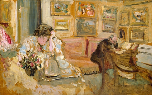 Jos and Lucie Hessel in the Small Salon, Rue de Rivoli