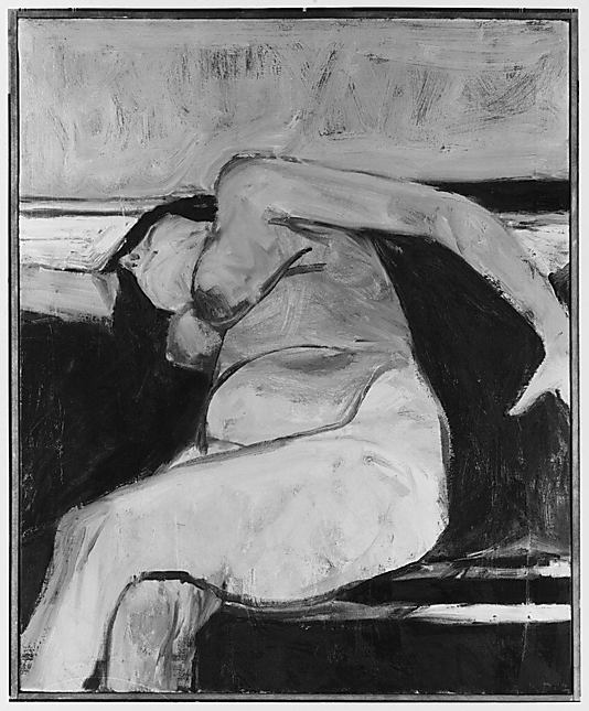 Reclining Nude - Pink Stripe