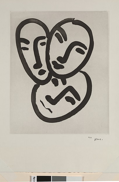 Trois tetes. A l'amitie (Apollinaire)