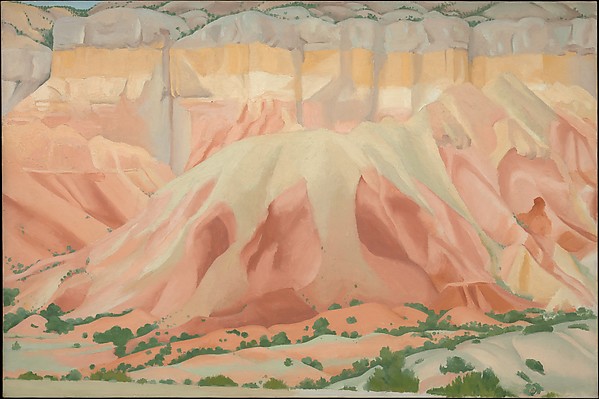 This is What Georgia OKeeffe and Red and Yellow Cliffs Looked Like  in 1940 