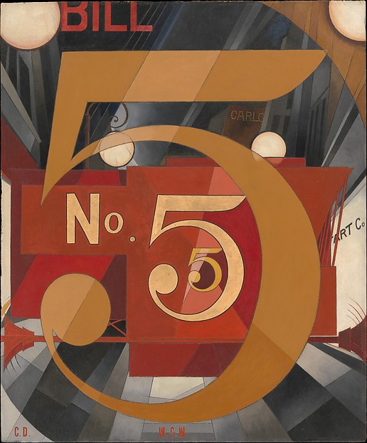 "I Saw the Figure 5 in Gold", Charles Demuth, 1928