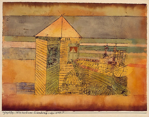 This is What Paul Klee and Miraculous Landing, or the 112! Looked Like  in 1920 