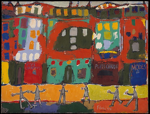 View of Paris with Furtive Pedestrians