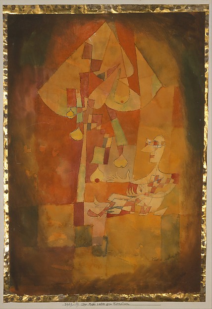 Stunning Image of Paul Klee and The Man Under the Pear Tree in 1921 
