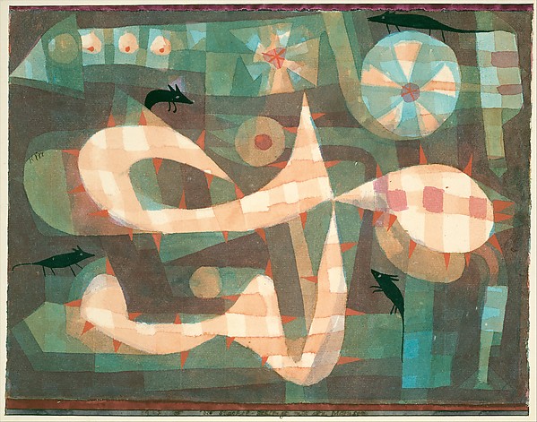 This is What Paul Klee and The Barbed Noose with the Mice Looked Like  in 1923 