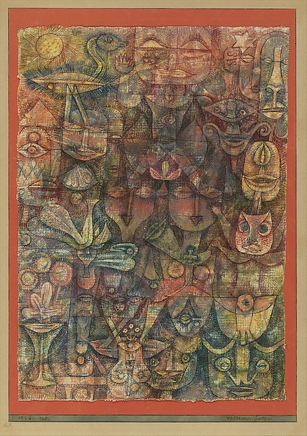 Stunning Image of Paul Klee and Strange Garden in 1923 