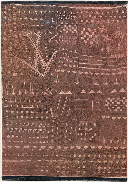 This is What Paul Klee and In the Manner of a Leather Tapestry Looked Like  in 1925 