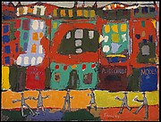 View of Paris with Furtive Pedestrians