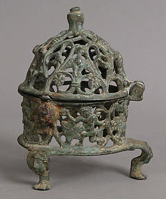 Censer Frame with Inhabited Vine Scroll