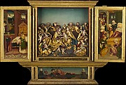 Altarpiece with scenes from the life of the Virgin