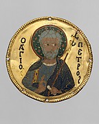 Medallion with Saint Peter from an Icon Frame