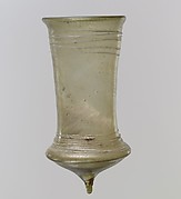 Glass Beaker with White Trails