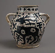 Two-Handled Jar with Stag