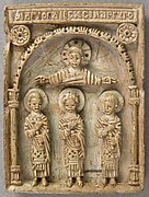 Icon with Christ Pantepotes and the Chorus of Saints