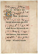 Manuscript leaf from a choir book