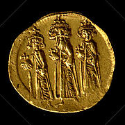 Solidus of Heraclius, Heraclius Constantine, and Heraclonas