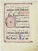 Leaf from an Antiphonary with the Initial C