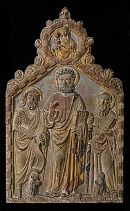 Relief Altarpiece with Saints Peter, Paul, and John the Baptist