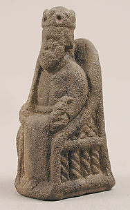 Game Piece in the Form of an Enthroned King