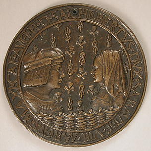 Medal of Duke Philibert II of Savoy (1480–1504) and Margaret of Austria (1480–1530)