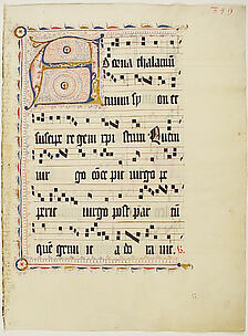 Manuscript Leaf from an Antiphonary