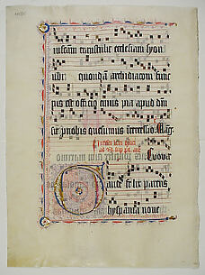 Manuscript Leaf from an Antiphonary