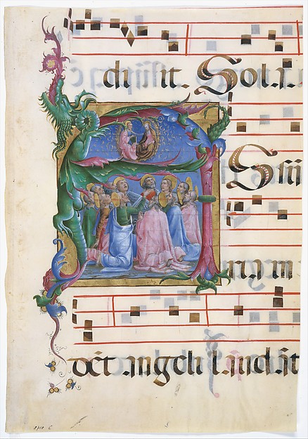 Initial A with the Assumption of the Virgin