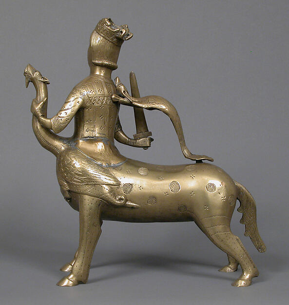 Aquamanile in the Form of a Crowned Centaur Fighting a Dragon