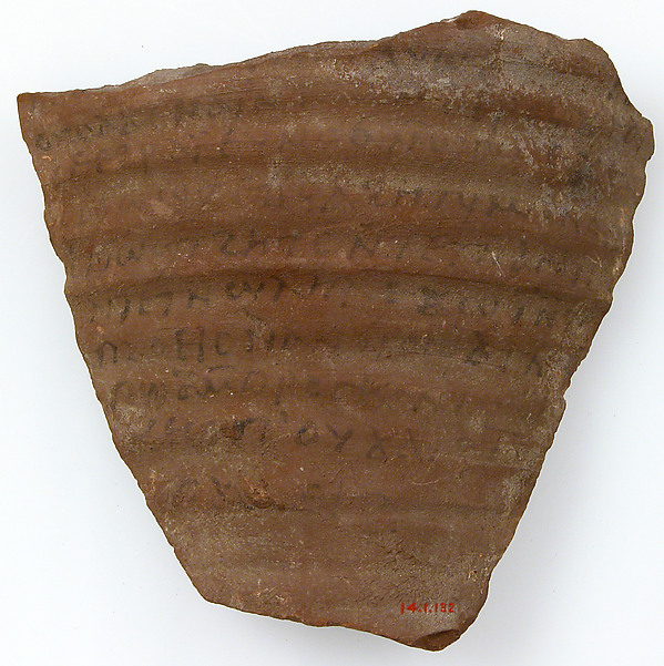 Ostrakon with a Letter