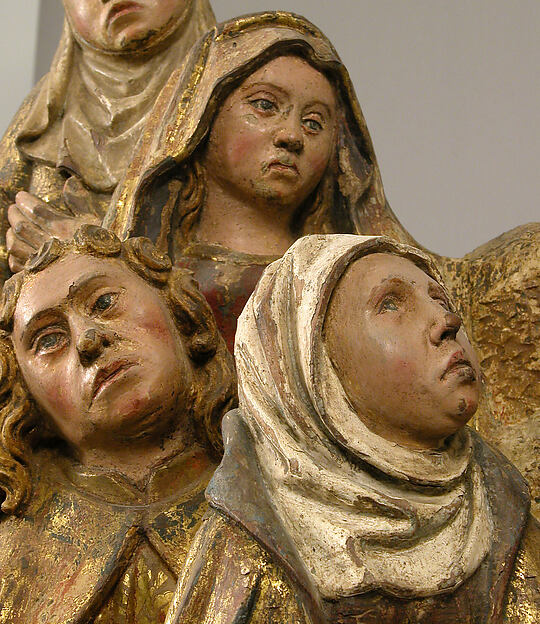 Virgin, Saint John, and Three Holy Women from a Crucifixion